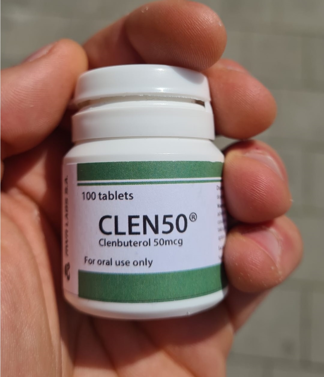 clenbuterol bottle