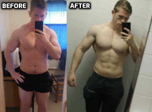 before and after steroids 6 weeks