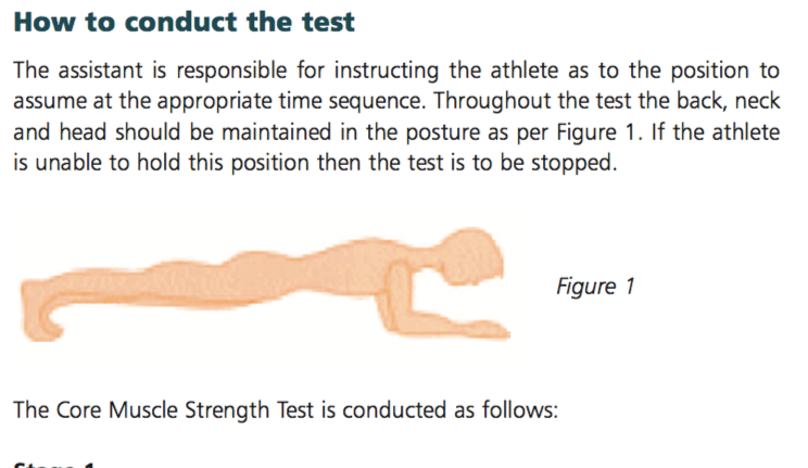 Plank form 