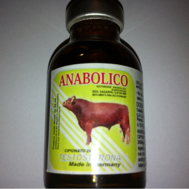 testosterone steroid bottle