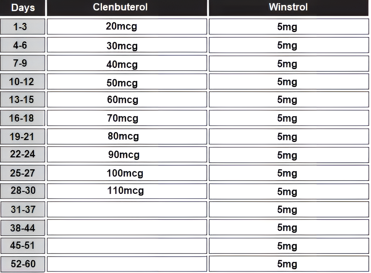 clenbuterol and Winstrol cycle for women