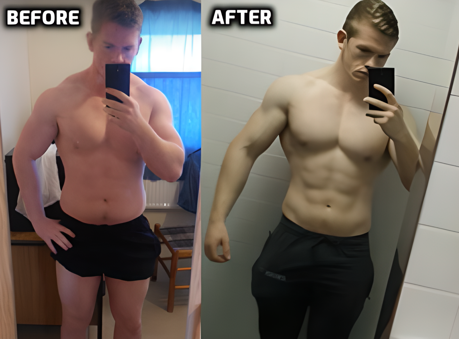 Before and after results of Anavar cycle