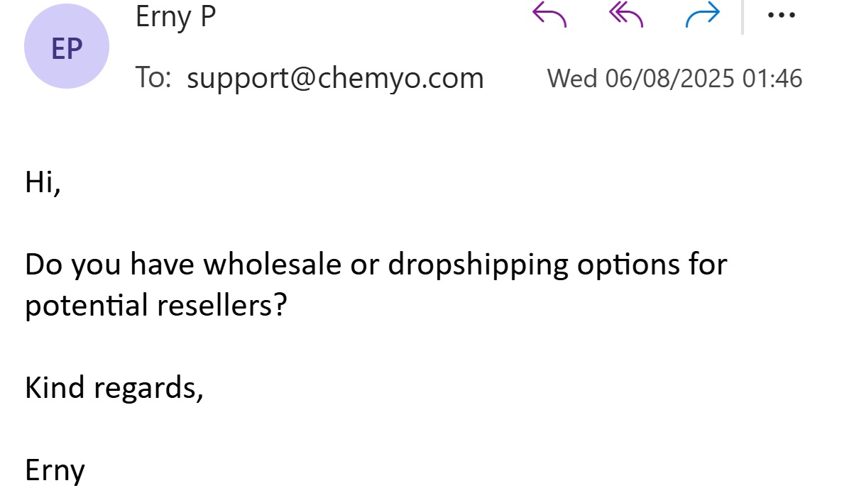Chemyo test email