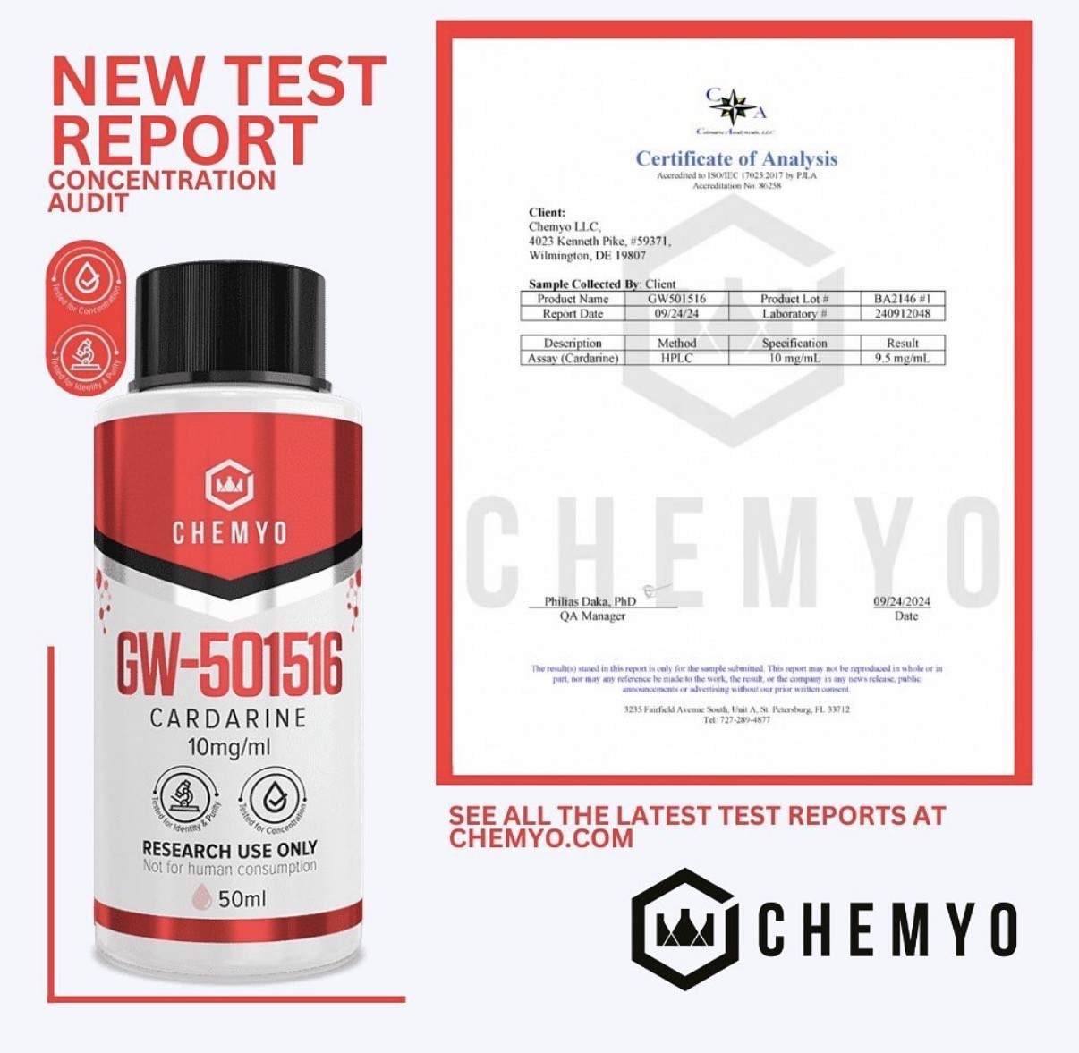 Cardarine from Chemyo